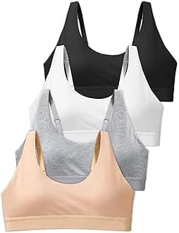 SALIA GIRL Sport Crop Cami Bras for Teens & Training Girls Bras with Adjustable Straps