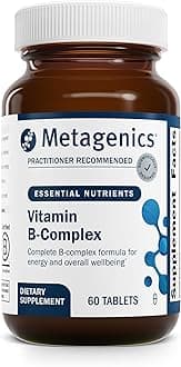 MetagenicsGlycogenics - B Vitamin Complex - Energy Support & Healthy Stress Response* - with Vitamin B6 & B12 - Vegetarian & Gluten-Free - 60 Count