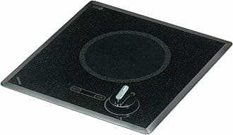 Kenyon B41598 6-1/2-Inch Mediterranean Single Burner Cooktop with Analog Control UL, 208-volt, Black