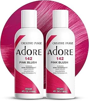 Semi Permanent Hair Color (142 Pink Blush) (2 Pack) | Vegan & Cruelty-Free Pink Hair Dye | No Ammonia, No Peroxide, No Alcohol | 4 Fl Oz