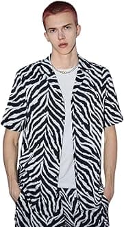 Leriya Fashion Men's Rayon Shirt - Summer Button Down Shirts | Half Sleeve Printed |Formal |Casual Stylish Shirt's for Man