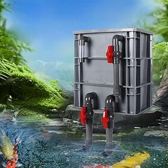 3-Layer Fish Tank Filter Box, Aquarium Filtration Circulation System for 20-70Gal Tank, Suitable for Fish Tanks and Small Fish Ponds.