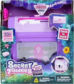 Goliath Secret Findees Magic Mailbox Purple | Includes Either Hailee or Zoee | Discover 10+ Surprises Inside | Recommended for Ages 4+