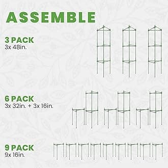Tomato Cage, Large Trellis Stakes and Plant Support Structures for Vegetables and Climbing Plants