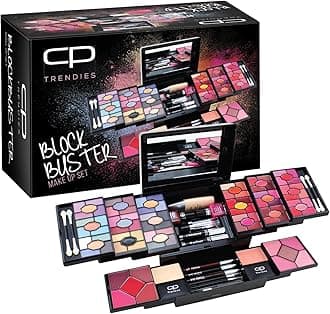 Block Buster Makeup Kit No. 78 for Ladies & Girls | Piece Perfect Makeup Gift Set for Women with 36 Eyeshadow,Lip Balms, Concealers, Nail Polishes, Standard Primers, Mirror