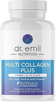 Women's Multi Collagen Pills | Collagen Supplements | Support Hair, Skin, Nails & Joints | Hydrolyzed Collagen Supplements | Types I, II, III, V & X | 90 Capsules