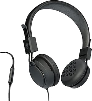 JLab Intro On-Ear Headphones with Universal Mic (Black)