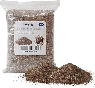 10QT Organic Vermiculite for Plants, Horticultural Soil for Potted Plants, Coarse Hydroponic for Succulent Orchid Gardening Reptiles