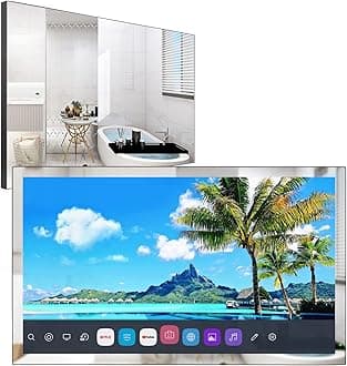 elecsung 28 inch 4K UHD Smart LED Mirror TV (ATSC) Tuner, Waterproof, Netflix, Dolby Atmos Built-in Alexa, Speakers, Wi-Fi and Bluetooth, 280A023,2024 Model