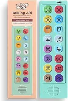AAC Communication Device for Speech Therapy, Non Verbal Autism & Stroke Rehab. AAC Device with Programmable Function. Communication Cards for Autism & Pecs Cards Alternative. NonVerbal Autism Aids
