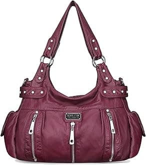 Scarleton Purses for Women Large Hobo Bags Washed Vegan Leather Shoulder Bag Satchel Tote Top Handle Handbags, H1292