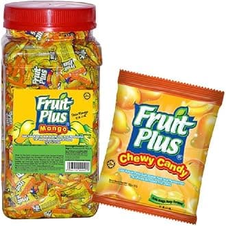 Fruit Plus Chewy Candies JAR 1kg (Mango)