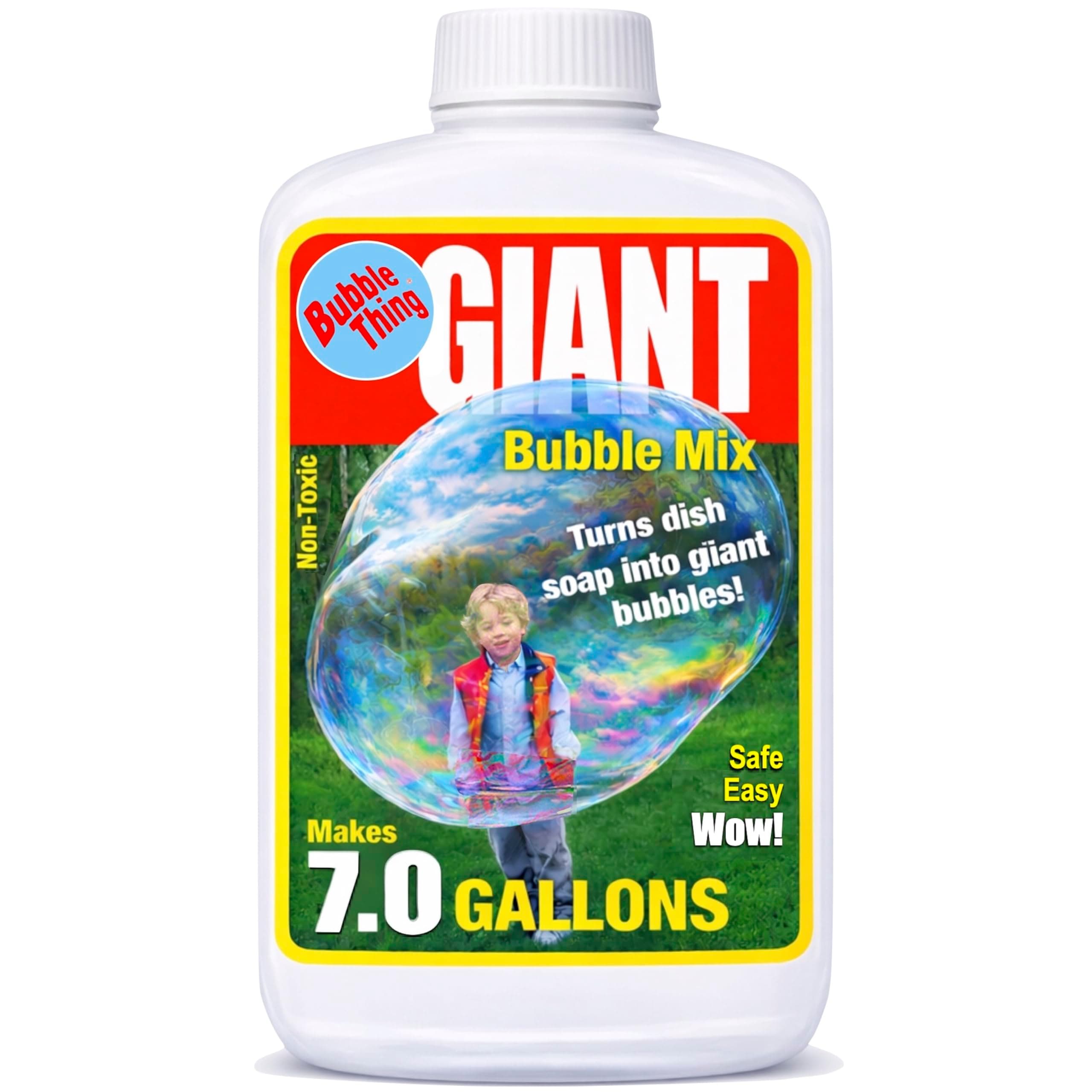 Bubble Big As Whales! Giant Bubbles Solution - Mix 7.0 Gallons & Save - BUBBLETHING Original