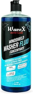 Wavex Windshield Washer Fluid for Car 1000ml | Car Windshield Cleaner Add 20ml in Windshield Tank | Streak-Free, Crystal Clear Finish with Car Wiper Liquid