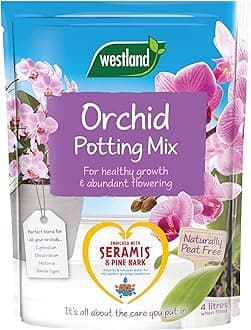 Westland Orchid Planting Compost Mix and Enriched with Seramis, 4L
