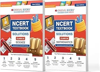 Oswaal NCERT Textbook Solutions Class 10 Science & Mathematics | Set of 2 Books | For Latest Exam