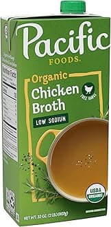 Pacific Foods Low Sodium Organic Free Range Chicken Broth, 32 oz Carton