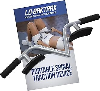 EZ-Bak Lo-Bak TRAX™ ® Lumbar Spine Stretcher - Upper and Lower Back Stretcher for Herniated Disc & Sciatica Scoliosis - Portable Spinal Decompression and Back Traction Device