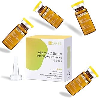 Vitamin C Serum for Face Hyaluronic Acid Serum Anti Aging Moisturizer 0.35 oz 4 Vials Facial Serums (4pc new vc kit)