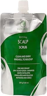 Scalp Scrub Exfoliating Shampoo 250-ml - Cleansing Shampoo Hair and Scalp Build-Up Remover Treatment for All Hair Types