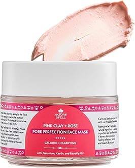 Pink Clay & Rose Pore Perfection Face Mask, Clarifies & Tightens Pores whilst Hydrating Tired Skin, Suitable for Vegans, 100ml
