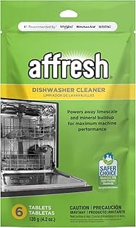 Whirlpool W10282479 Affresh Dishwasher Cleaner 6 Tablets AD