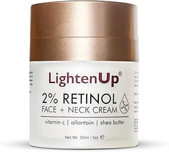 Lighten-Up Anti Aging 2% Retinol Face & Neck Cream - 1 Fl oz / 30 ml - With Vitamin C, Allantoin & Shea Butter