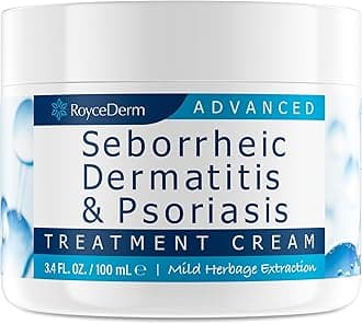 Roycederm Seborrheic Dermatitis Cream, Scalp Treatment for Psoriasis, Dry Scalp, Dandruff, Anti-Itch Cream for Soothing Relief