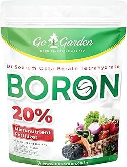 Boron 20% Micronutrient Fertilizer - Boosts Vegetable Growth, 250g Powder Fertilizer for Plants