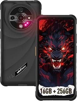 Armor X31 Pro 5G Rugged Phone, 16GB+256GB/2TB, MTK Dimensity 6300 Android 15, 64MP+25MP Night Vision 6.56" 120Hz Display, 6050mAh Dual 5G Waterproof Widevine L1 Fingerprint ID NFC - Black