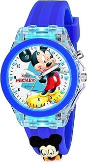 SWADESI STUFF Cute Cartoon Multi Color Lights Rubber Strap Analog Watch for Girls