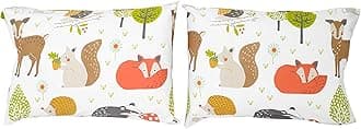 Woodland Animals - Kids Design - Pair of Pillowcases
