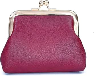 Kiss Lock Coin Purse for Women, Large Capacity