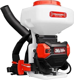 4 Gallon Backpack Battery-Powered Broadcast Fertilizer Spreader for Granular ...