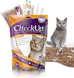 Kit4Cat Checkup Kit Test For Cats (Urine Collection & Detection Of Diabetes, Kidney Conditions, Uti, Blood)
