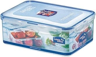 Lock & Lock Airtight Fridge Containers With Lid 2.6 Liters, Leak Proof, BPA Free Plastic Big Container For Kitchen Storage | Fresh Fruits,Vegetables Containers for Fridge Organizer