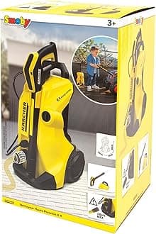 Smoby Karcher High Pressure Cleaner K4 - Children's Roleplay Toy with Hose Connection, From 3+ Years