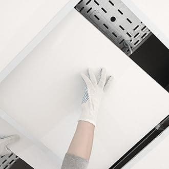 Suspended White Vinyl Ceiling Tiles – 595mm x 595mm (Fits 600mm x 600mm Grid) Easy-Clean & Wipeable | Pack of 10 Tiles | Covers 3.6m² per Box