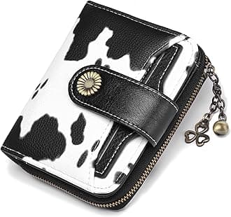 SENDEFNPurses for Women Genuine Leather Small Bifold Compact Womens Wallet with RFID Protection