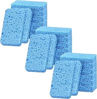 24 - Pack Non-Scratch Scrub Sponges - Sponges for Dishes and Washing Dishes, Cleaning Sponges for Kitchen Home and More（Blue）