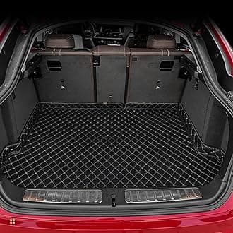 Car Trunk Mat for Kia Soul 2010 2011 2012 2013 2014 2015 2016, Custom Fit PU Leather Cargo Liner, All-Weather Waterproof Rear Trunk Liner Protector, Auto Interior Accessories