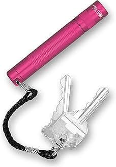 Maglite Solitaire LED 1-Cell AAA Flashlight Black Hot Pink
