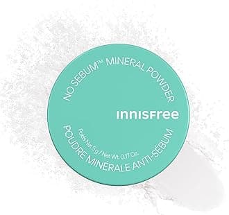 No Sebum Matte Mineral Powder, Korean Loose Setting Powder for Blurring, Shine Control, Fragrance-Free