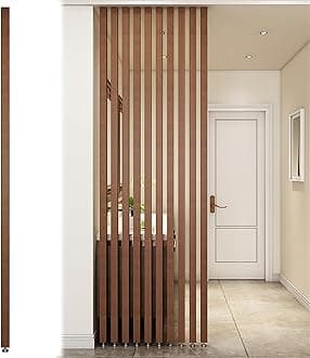 Wall Partition Room Divider Floor to Ceiling Wooden Slats - Screen Partition Post Living Room Simple Modern Entrance Restaurant Office Hollow Decor Column ( Color : Wood 1Pc , Size : 100cm/39.3in/3.28