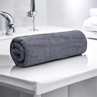 LANE LINEN Luxury Bath Towels Set - 1 Piece, 100% Cotton Bathroom Towels, Zero Twist, Quick Dry Absorbent Bath Towel, Super Soft Gym Towel - Charcoal