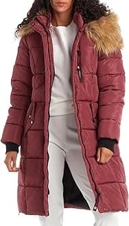 CANADA WEATHER GEAR Women's Winter Jacket - Heavyweight Long Length Bubble Puffer Parka (S-3X)