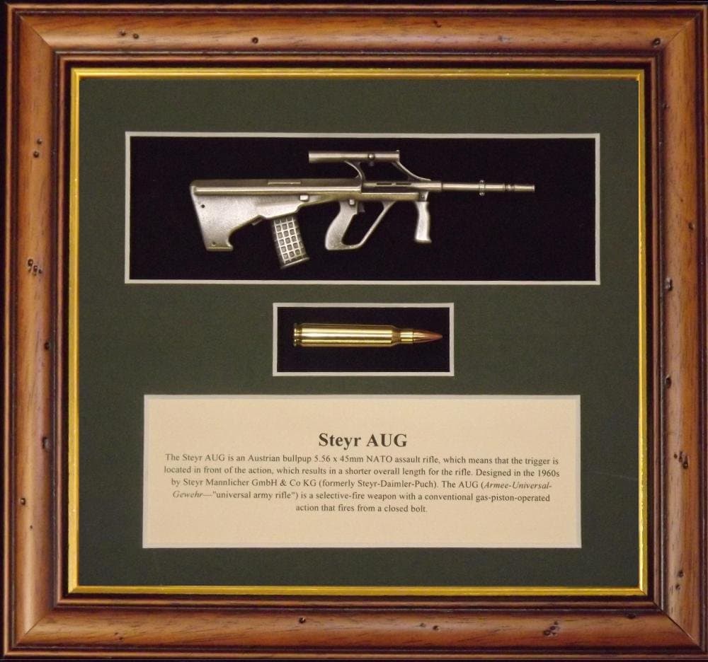 TMB Designs Wall mounted Steyr AUG round and description