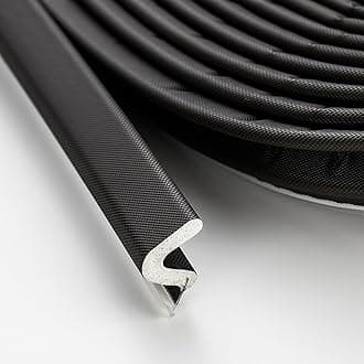 Weather Stripping Door Seal Strip - Soundproof Q-Shaped Foam for Exterior Door Frame, Large Gap Seal, Noise Cancelling, Easy to Install (Black, 60FT)
