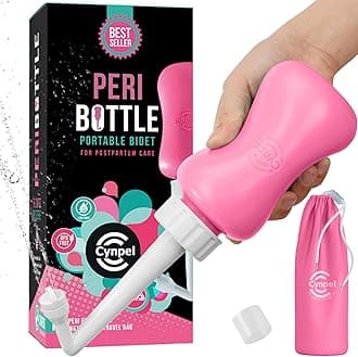 Cynpel Peri Bottle for Postpartum Essentials, Feminine Care | The Original Portable Bidet, Hemmoroid Treatment (Pack of 1), Dusty Rose)