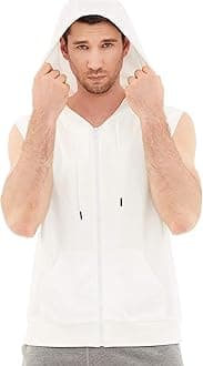 Dubinik®Short Sleeve Hoodie Lightweight Soft Cotton Moisture Wicking Kangaroo Pocket Short Sleeve Hoodie For Men